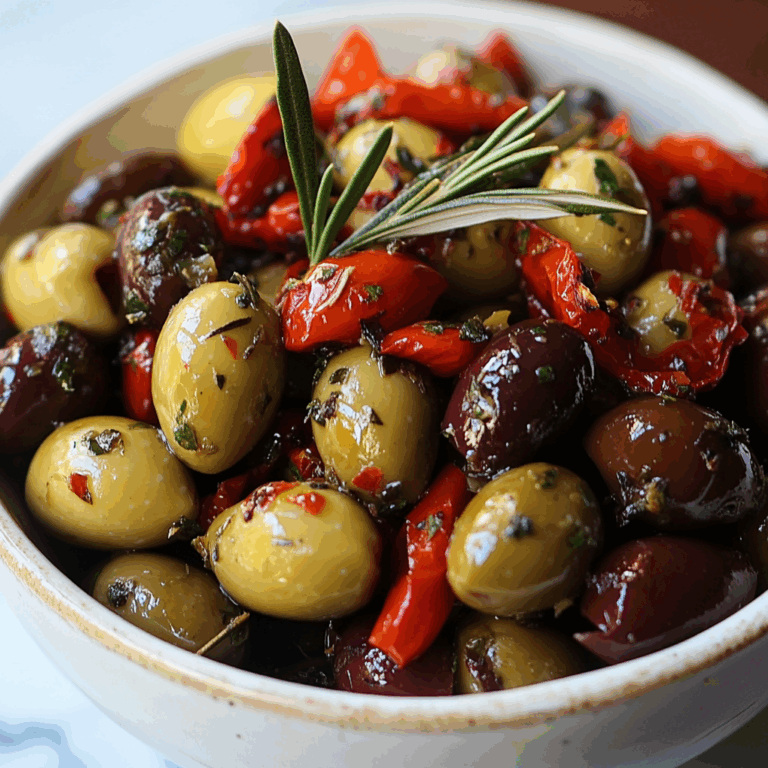 Simply Delicious Marinated Olives