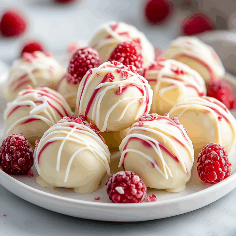 White Chocolate Raspberry Cheesecake Balls