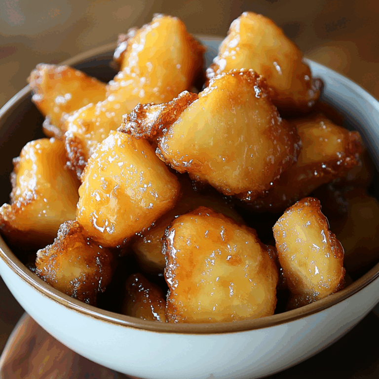 vanilla extract (alcohol-free)-Soaked Fried Pineapple | Tropical Dessert