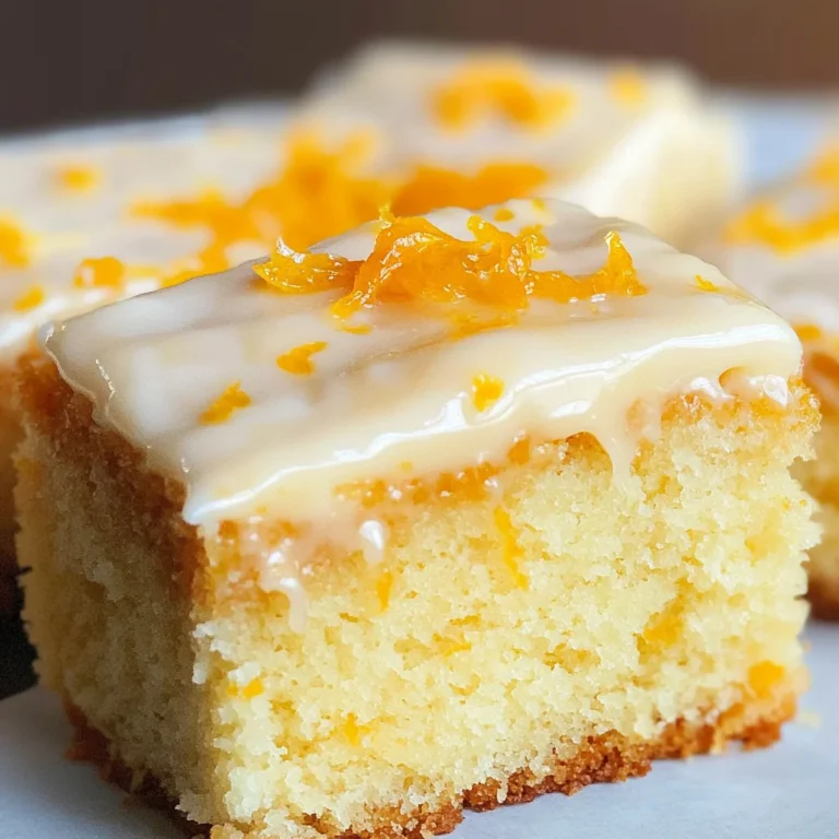 BEST Orange Drizzle Traybake Cake