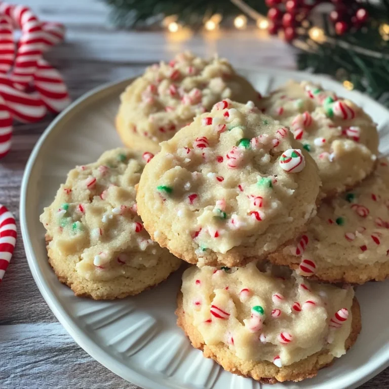 Candy Cane Whipped Shortbread Cookies | Easy and Delicious