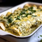 Creamy Poblano Chicken Enchiladas