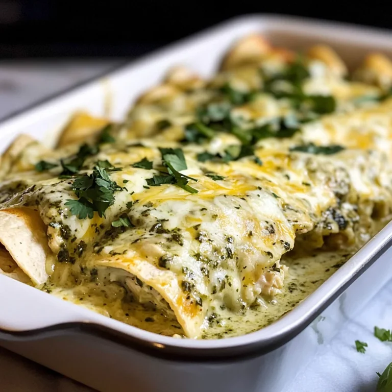 Creamy Poblano Chicken Enchiladas