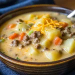Crockpot Cheeseburger Soup