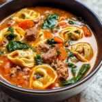 Crockpot Tortellini Soup with Sausage
