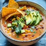 Crockpot Vegetarian Tortilla Soup for Cozy Weeknight Comfort
