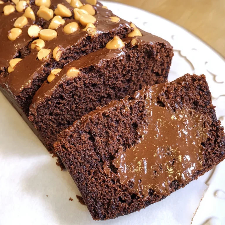 Easy Chocolate Peanut Butter Quick Bread