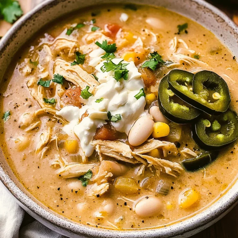 Healthy White Chicken Chili