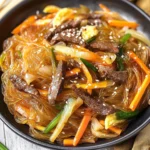 Japchae (Korean Glass Noodle Stir Fry)