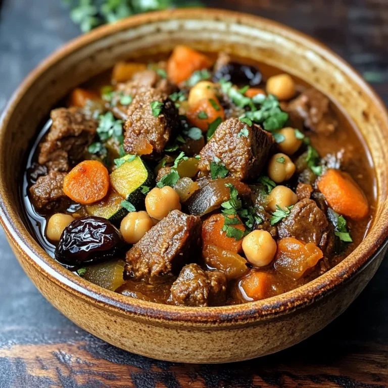 Moroccan Lamb Tagine with Prunes, Chickpeas & Spiced Vegetables