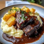 Red Wine Braised Beef Short Ribs with Buttery Mashed Potatoes