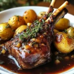 Red Wine & Herb Lamb Shanks with Roasted Potatoes