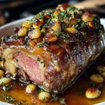 Slow-Roasted Lamb Shoulder with Honey-Garlic Mustard Glaze