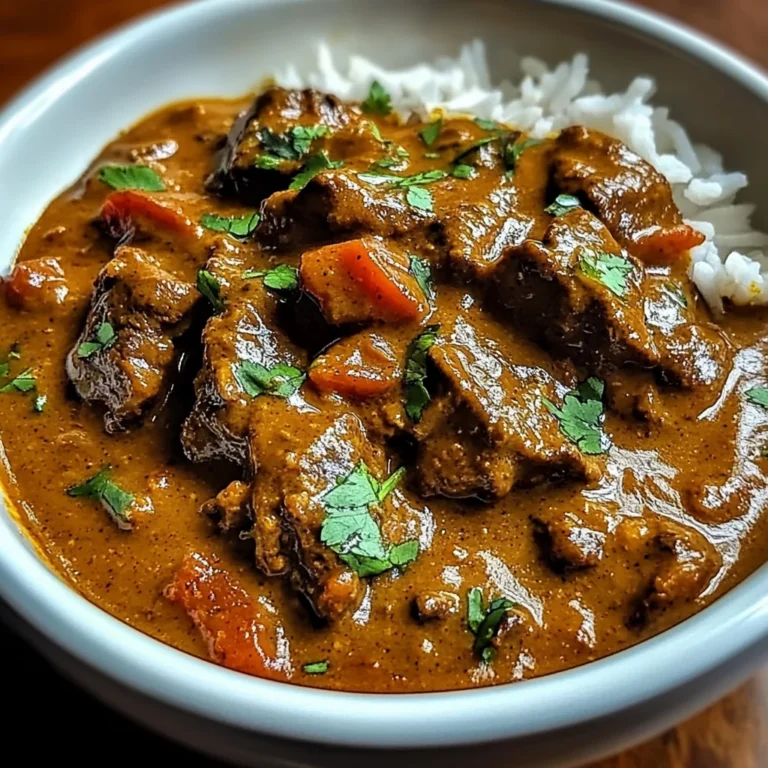 Slow-Simmered Beef Curry in Creamy Coconut Sauce