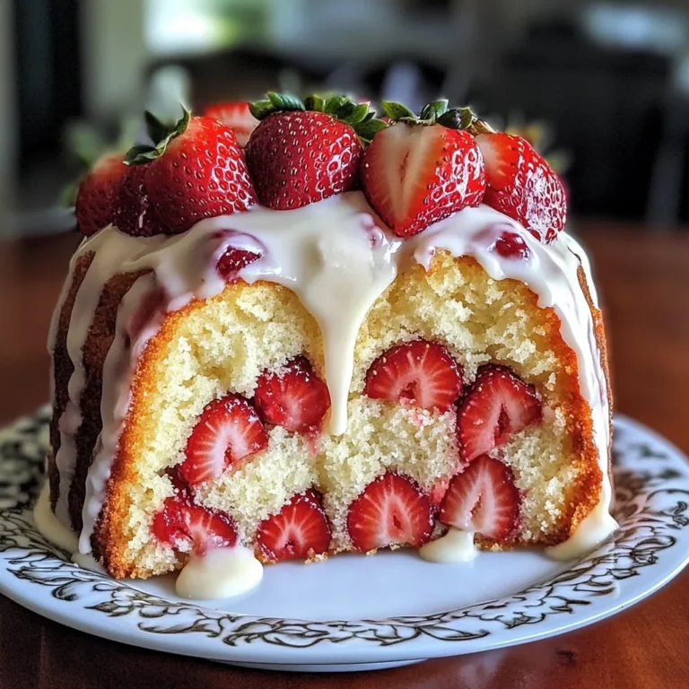 The Ultimate Strawberry Cream Cheese Pound Cake for Any Occasion