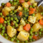 Traditional Greek Green Peas Stew