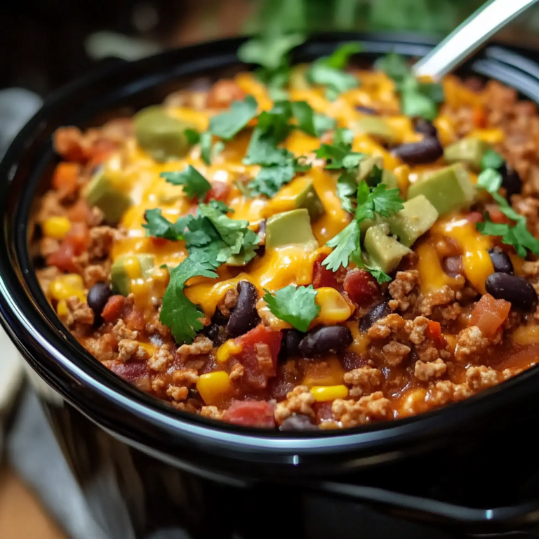Slow Cooker Taco Casserole