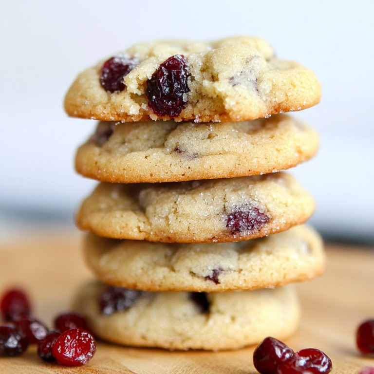 Soft Cranberry Sugar Cookies