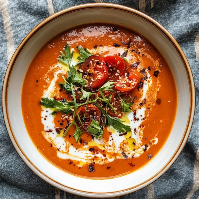Caramelized Gochujang Tomato Soup
