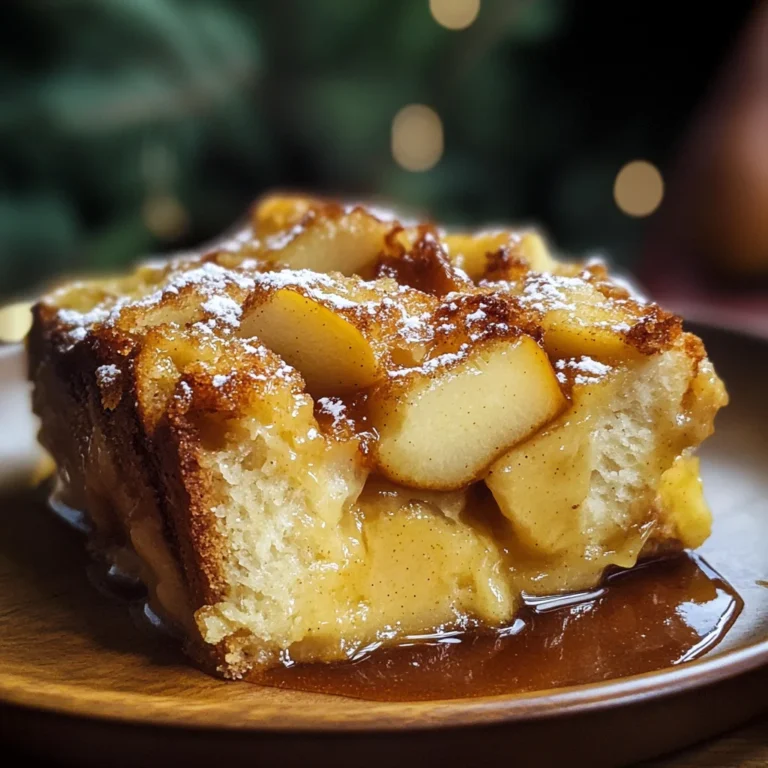 Cardamom Pear Bread Pudding