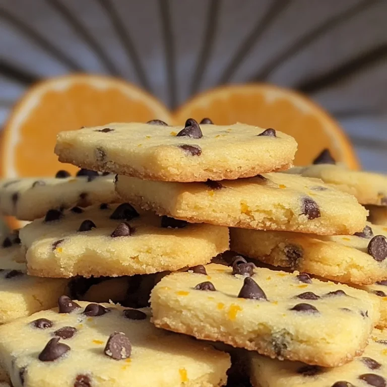 Chocolate orange shortbread