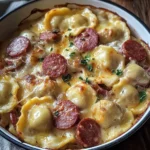 Classic Crockpot Pierogi Casserole with Kielbasa - loudasrecipes