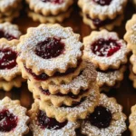 Cranberry Linzer Cookies