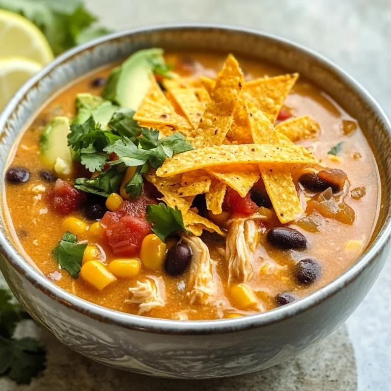 Creamy Chicken Tortilla Soup