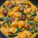 Creamy Pumpkin Gnocchi with Spinach and Sausage (30-Minute, One-Pan)