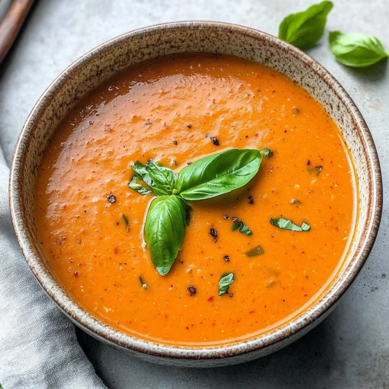 Creamy Roasted Red Pepper Soup