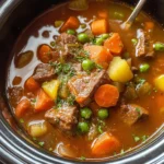 Crockpot Vegetable Beef Soup (full of flavor!)