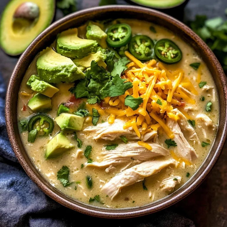 Flavorful Crockpot White Chicken Chili Soup