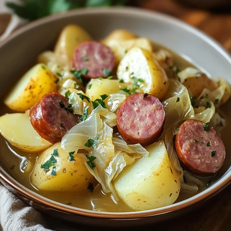Slow Cooker Cabbage, Sausage, and Potatoes: An Easy and Hearty Meal