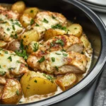 Slow Cooker Parmesan Garlic Chicken and Potatoes