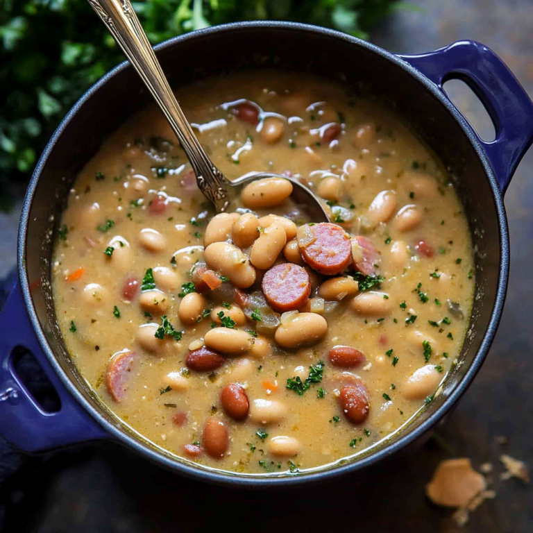 Creamy Bean Soup with Kielbasa