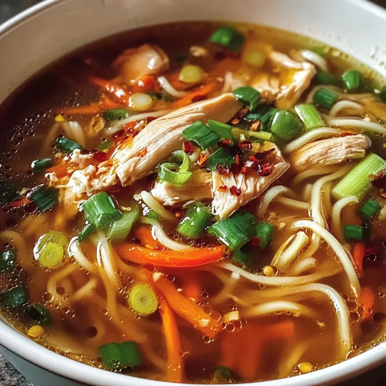 Aromatic Ginger Garlic Chicken Noodle Soup - Alrightwithme