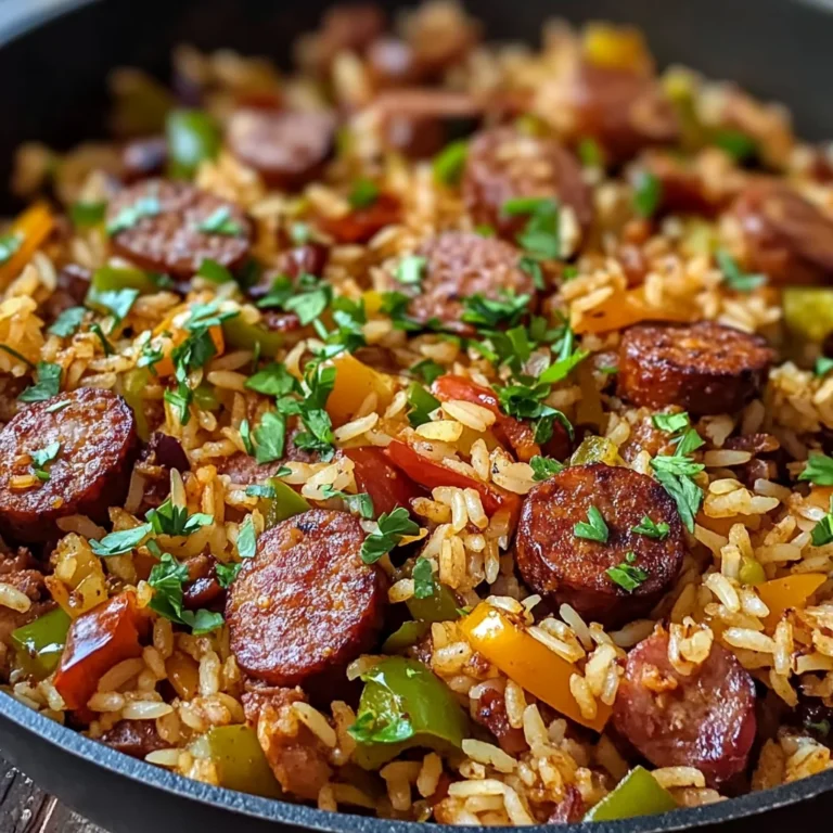Cajun Sausage and Rice Skillet