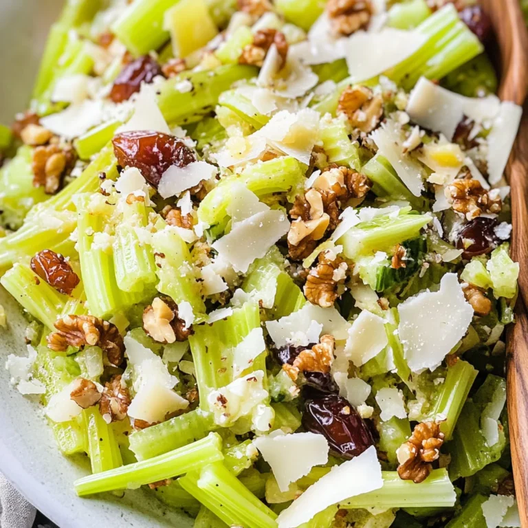 Celery Salad with Parmesan and Dates