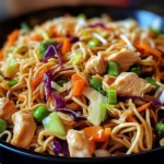 Chicken Chow Mein with The Best Chow Mein Sauce