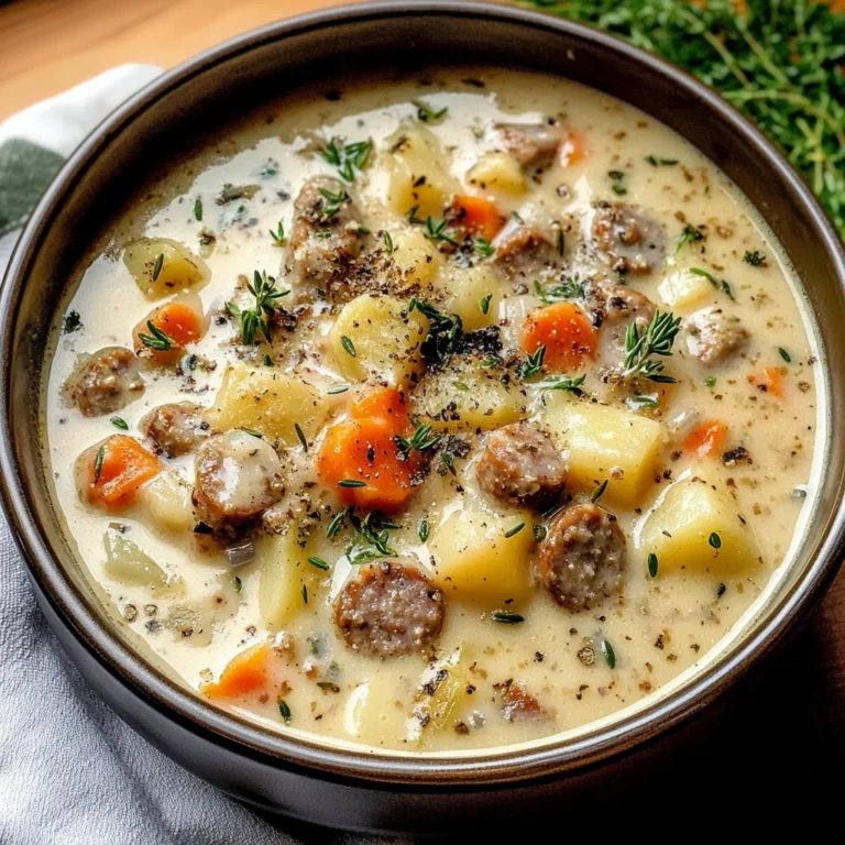 Comforting Potato and Sausage Chowder - Alrightwithme