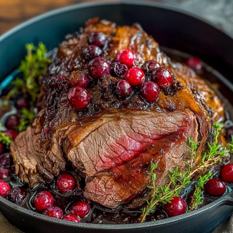 Cranberry Balsamic Roast Beef