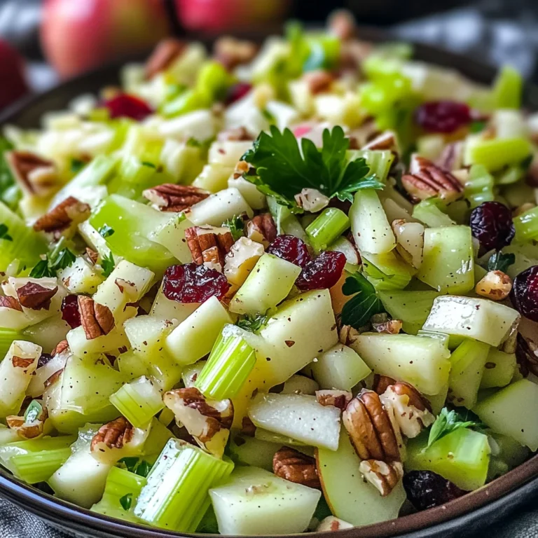 Delicious Harvest Celery Salad with Sweet Maple-Pecan Twist