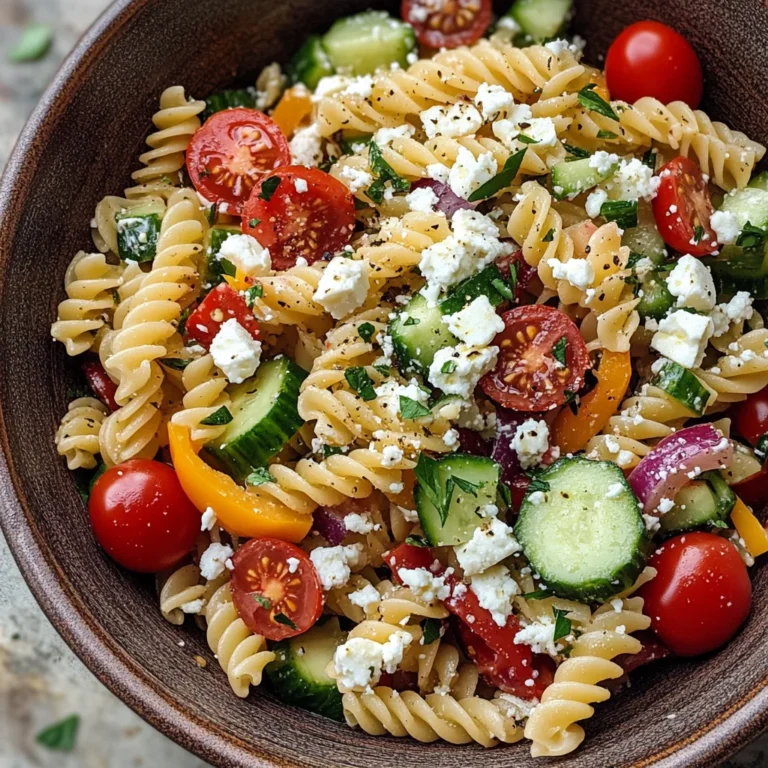 Easy Greek Pasta Salad
