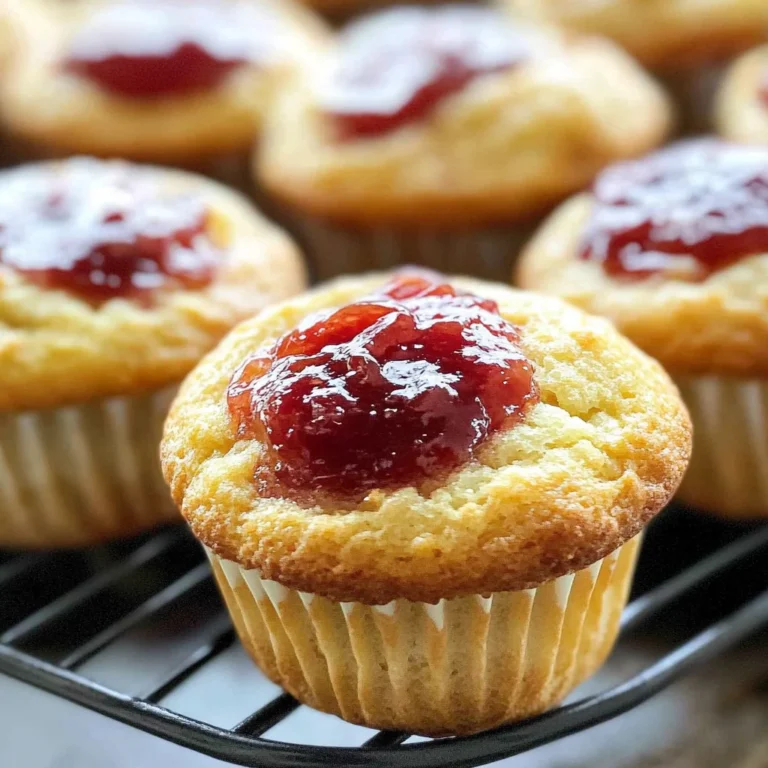 Easy Muffins Filled with Jam