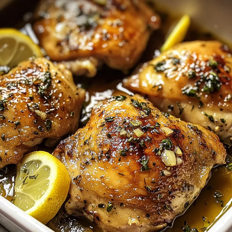 Greek Lemon Chicken Thighs