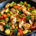 Healthy Chicken and Vegetables Skillet