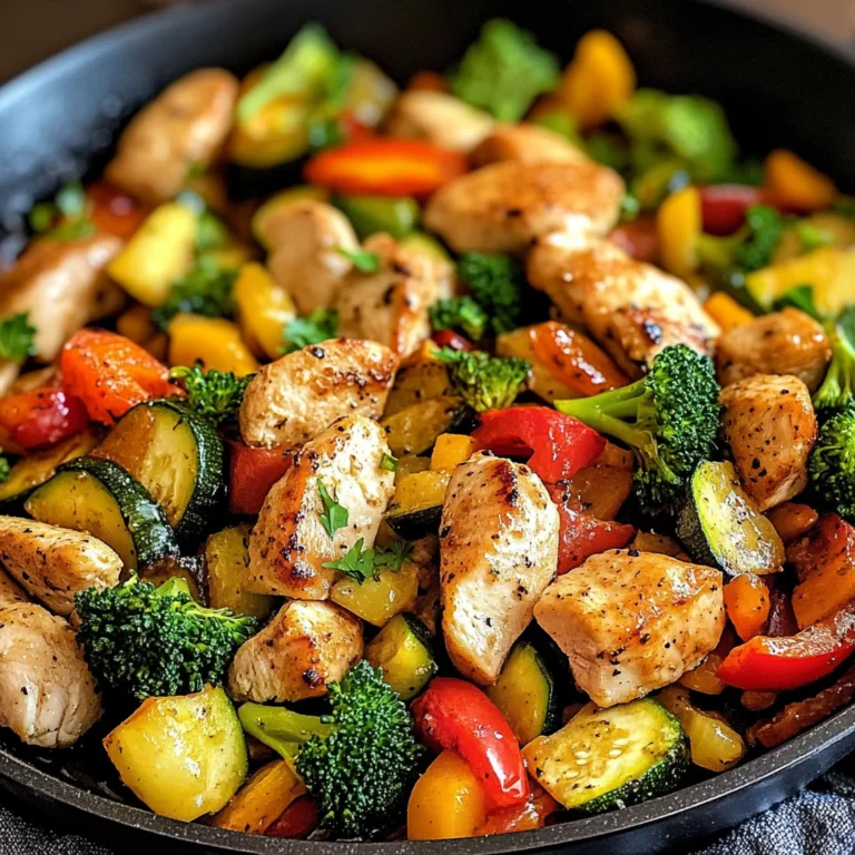 Healthy Chicken and Vegetables Skillet