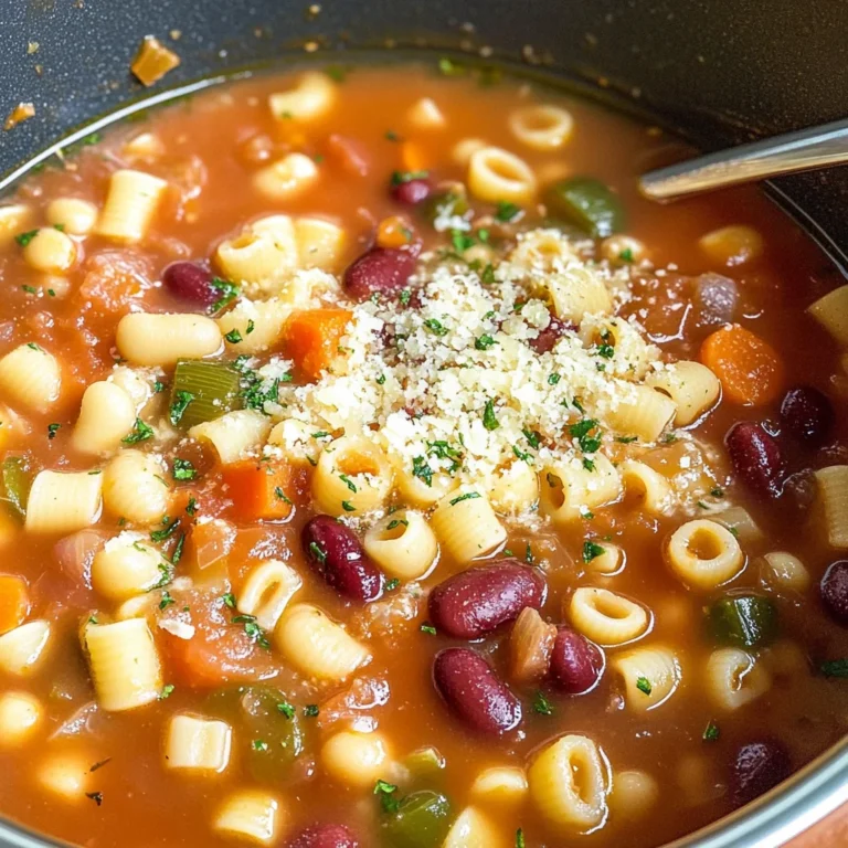 Italian Pasta Fagioli Soup Recipe