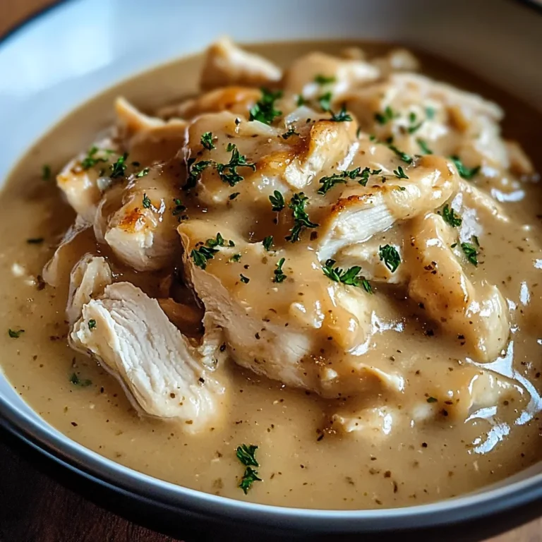 Slow Cooker Creamy Chicken & Gravy