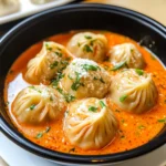 Soup Dumplings in Creamy Gochujang Sauce